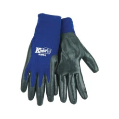 Kinco 1890-XL High-Dexterity Work Gloves, Men's, XL, Knit Wrist Cuff, Nitrile Coating, Nylon Glove, Gray/Navy Blue(Kinco 1890 Xl High Dexterity Work Gloves Mens Xl Knit Wrist Cuff Nitrile Coating Nylon Glove Gray Navy Blue)