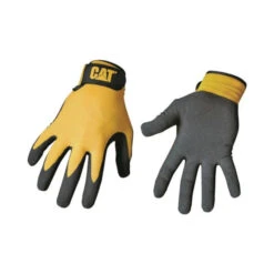 Cat CAT017416J Protective Gloves, Jumbo, Open Cuff, Nylon, Black/Yellow(Cat Cat017416j Protective Gloves Jumbo Open Cuff Nylon Black Yellow)