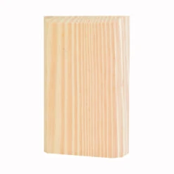 Waddell BTB35OAK Trim Block Moulding, 6 In L, 3-3/4 In W, 1 In Thick, Oak Wood(Waddell Btb35oak Trim Block 6 In L 3 3 4 In W 1 In Thick Oak Wood)