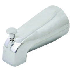 ProSource 26629 Bathtub Spout, 5-3/8 In L, 1/2 In Connection, Zinc, Chrome Plated(Prosource 26629 Bathtub Spout 5 3 8 In L 1 2 In Connection Zinc Chrome)