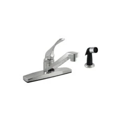 Boston Harbor PF8111A Kitchen Faucet, 1.8 Gpm, 1-Faucet Handle, ABS, Chrome Plated, Lever Handle(Boston Harbor Pf8111a Kitchen Faucet 1 8 Gpm 1 Faucet Handle Abs Chrome Lever Handle)