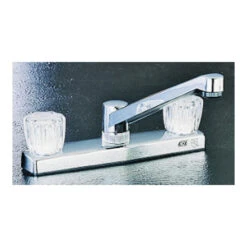 Boston Harbor PF8201A Kitchen Faucet, 1.8 Gpm, 2-Faucet Hole, Plastic, Chrome Plated, Deck Mounting, Round Handle(Boston Harbor Pf8201a Kitchen Faucet 1 8 Gpm Abs Chrome Round Handle)