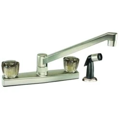 Boston Harbor JY8201SBN Kitchen Faucet, 1.8 Gpm, 2-Faucet Handle, Brushed Nickel(Boston Harbor Jy8201sbn Kitchen Faucet 1 8 Gpm 2 Faucet Handle Brushed Nickel)