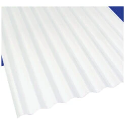 Sun N Rain 103694 Corrugated Roofing Panel, 12 Ft L, 26 In W, PVC, White(Sun N Rain 103694 Corrugated Roofing Panel 12 Ft L 26 In W Pvc White)