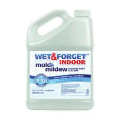WET & FORGET 802128 Mold And Mildew Disinfectant Cleaner, 128 Oz, Liquid, Bland, Clear(Wet Forget 802128 Mold And Mildew Disinfectant Cleaner 128 Oz Package Bottle Liquid Bland Clear)