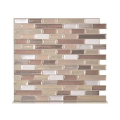 Smart Tiles SM1053-1 Mosaic Wall Tile, 10.2 In L, 9.1 In W, 1/8 In Thick, Composite Vinyl, Beige/Tan, Gloss(Smart Tiles Sm1053 1 Mosaic Wall Tile 10 2 In L 9 1 In W 1 8 In Thick Composite Vinyl Beige Tan Gloss) 11 Smart Tiles SM1053-1 Mosaic Wall Tile, 10.2 In L, 9.1 In W, 1/8 In Thick, Composite Vinyl, Beige/Tan, Gloss(Smart Tiles Sm1053 1 Mosaic Wall Tile 10 2 In L 9 1 In W 1 8 In Thick Composite Vinyl Beige Tan Gloss) -ShopKoopman Store 9843681