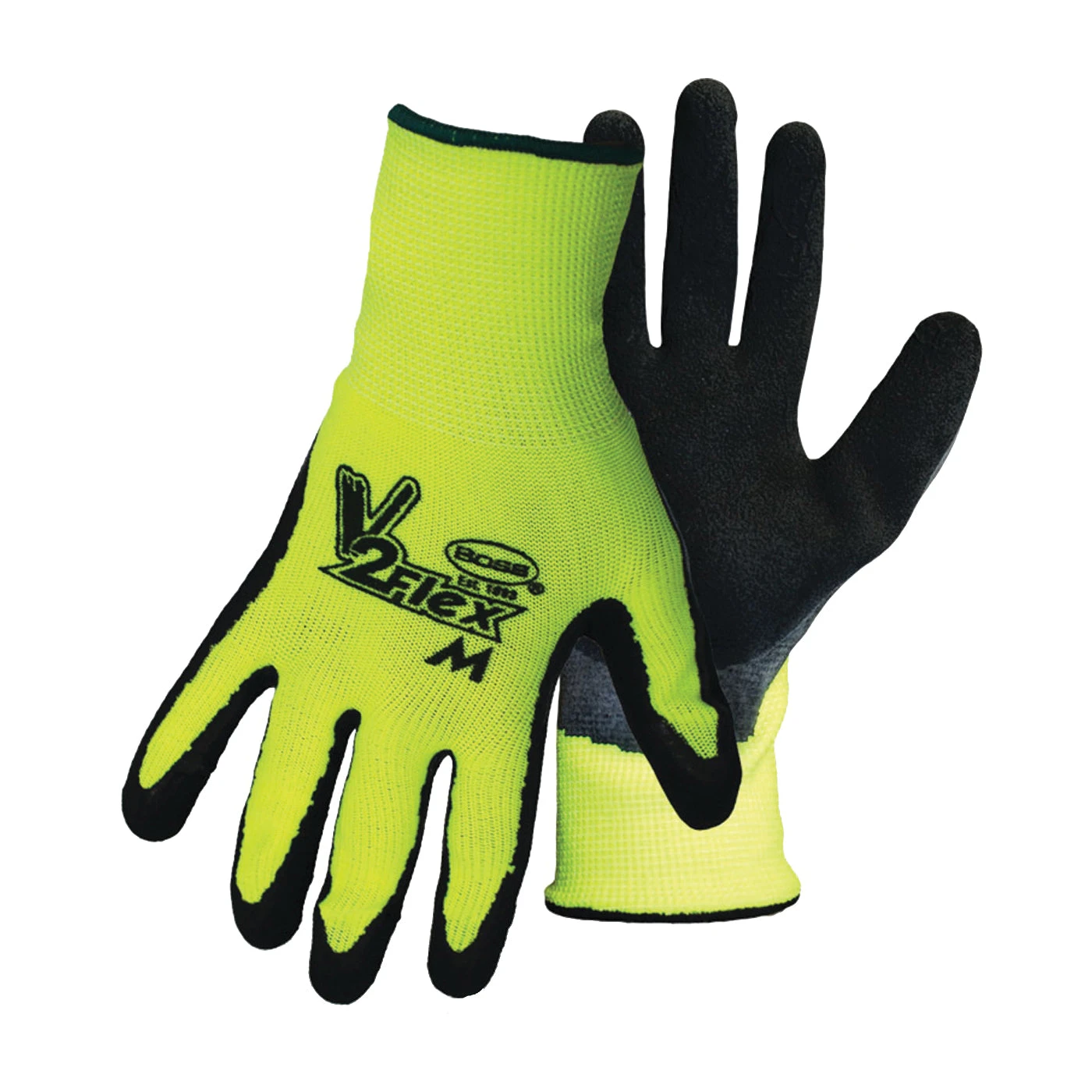 Boss GUARDIAN ANGEL 8412X Gloves, Men's, XL, Knit Wrist Cuff, Latex Coating, Polyester Glove, Black(Boss Guardian Angel 8412x Breathable High Visibility Breathable High Vis Gloves Mens Xl Knit Wrist Cuff Black) 3 Boss GUARDIAN ANGEL 8412X Gloves, Men's, XL, Knit Wrist Cuff, Latex Coating, Polyester Glove, Black(Boss Guardian Angel 8412x Breathable High Visibility Breathable High Vis Gloves Mens Xl Knit Wrist Cuff Black)